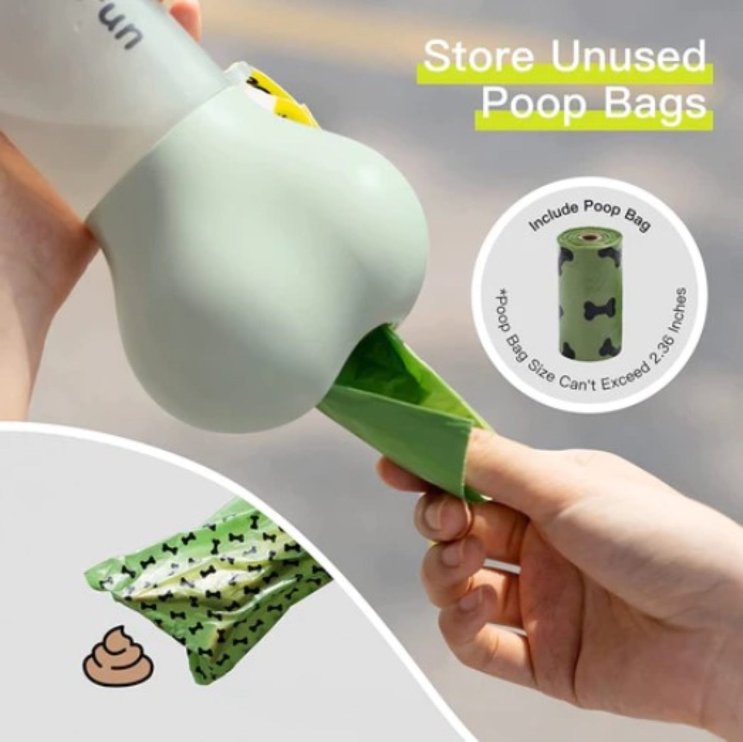 MewooFun - 2 in 1 Portable Water Bottle