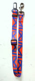 Colourful Red/Blue Adjustable Dog Seat Belt