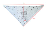 Light Blue 'Amazing Things Will Happen' Bandana With Popper Fastening