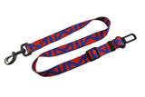 Colourful Red/Blue Adjustable Dog Seat Belt