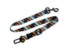 Colourful Blue Striped Adjustable Dog Seat Belt