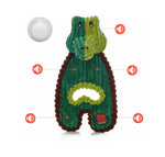 Tug and Cud Gator Squeaky Dog Toy