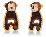 Tug and Cud Monkey Squeaky Dog Toy