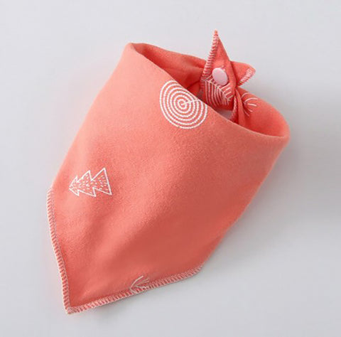 Salmon pink/Natural neckerchief for small & medium size dogs/cats