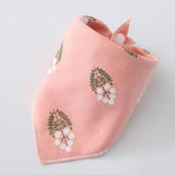 Dusty pink flower neckerchief for small & medium size Dog /Cat