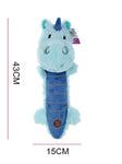 Light Up Blue Unicorn Squeaky Dog Toy