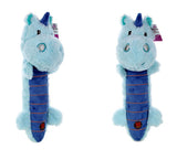 Light Up Blue Unicorn Squeaky Dog Toy