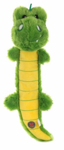 Light Up Green Alligator Squeaky Dog Toy