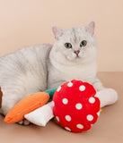 Giant Red Mushroom Cat Toy