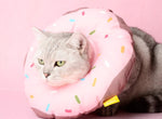 Pink Cute Donut Adjustable Elizabethan Collar / Recovery Collar