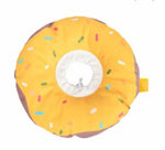 Yellow Cute Donut Adjustable Elizabethan Collar / Recovery Collar