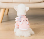 Cute Pink Bunny Carton Sweater/ Dog Clothes for Small Dog/Cat