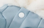 Light Blue Sweater With White Hoodie for Small Dog/Cat