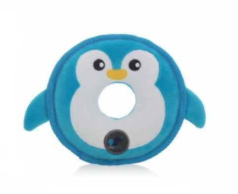 Linktuff Cute Penguin Donuts Squeaky Dog Toy